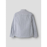 Name It Navy Blazer Bright White Nkmnewsa Ls Skjorta Noos