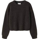 Name It Chocolate Plum Nkfholly Ls Boxy Kort Stickad Noos