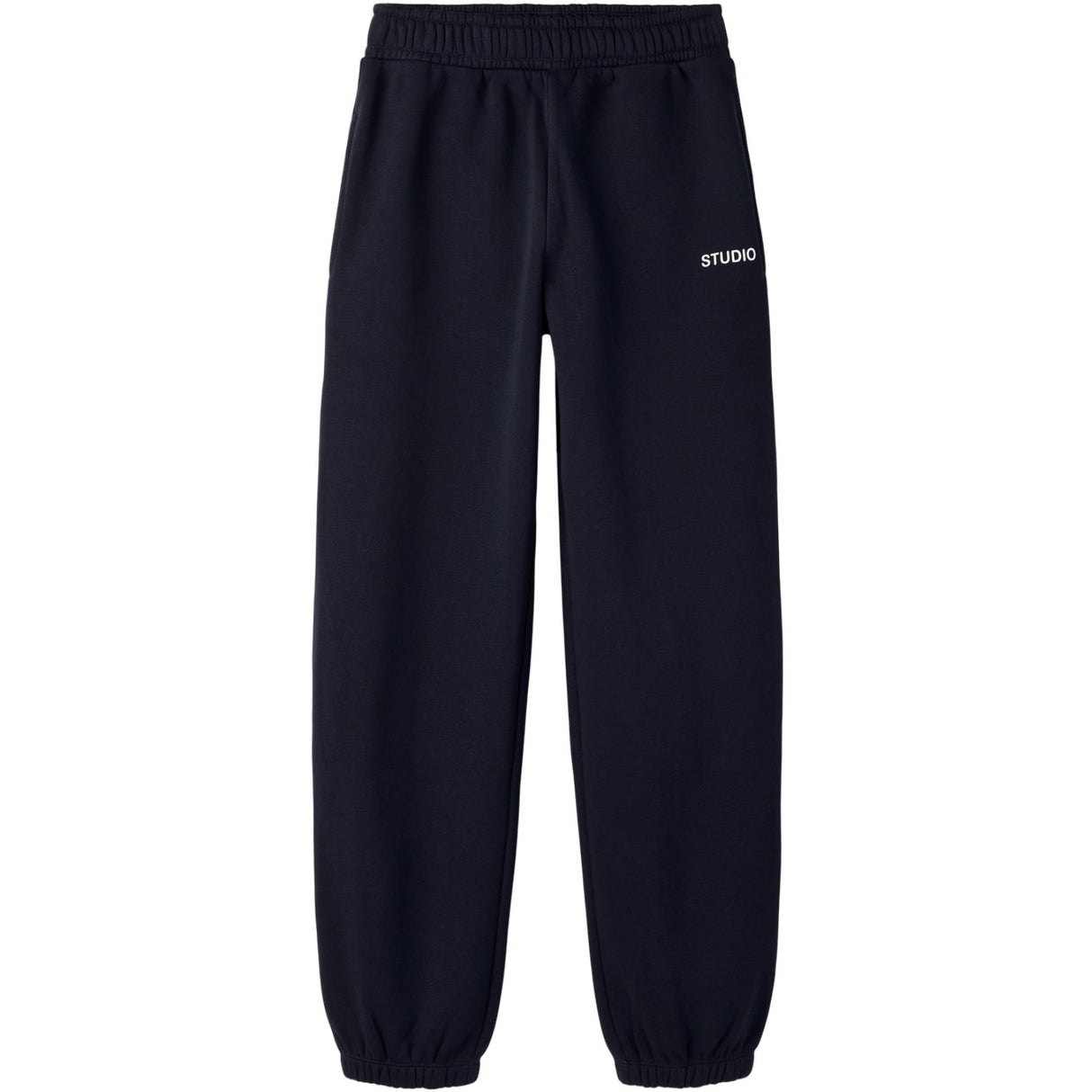Name It Dark Sapphire Bright White Print Nkmrio Rlx Sweat Byxor Bru Noos