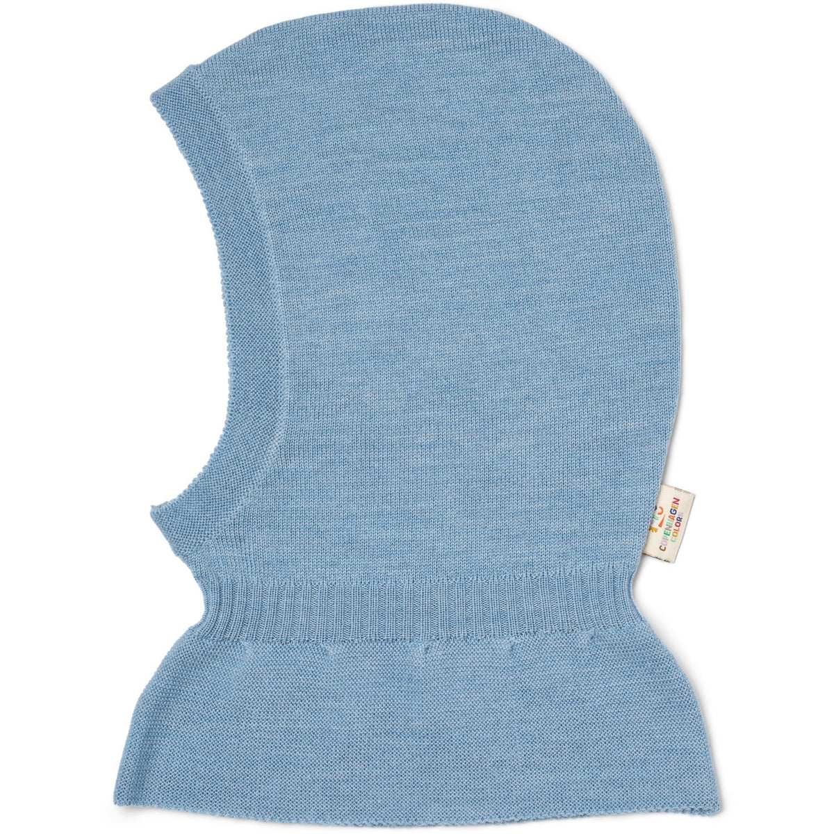COPENHAGEN COLORS Endless Blue Lt. Stickad Merino Elefanthatt Med Frill