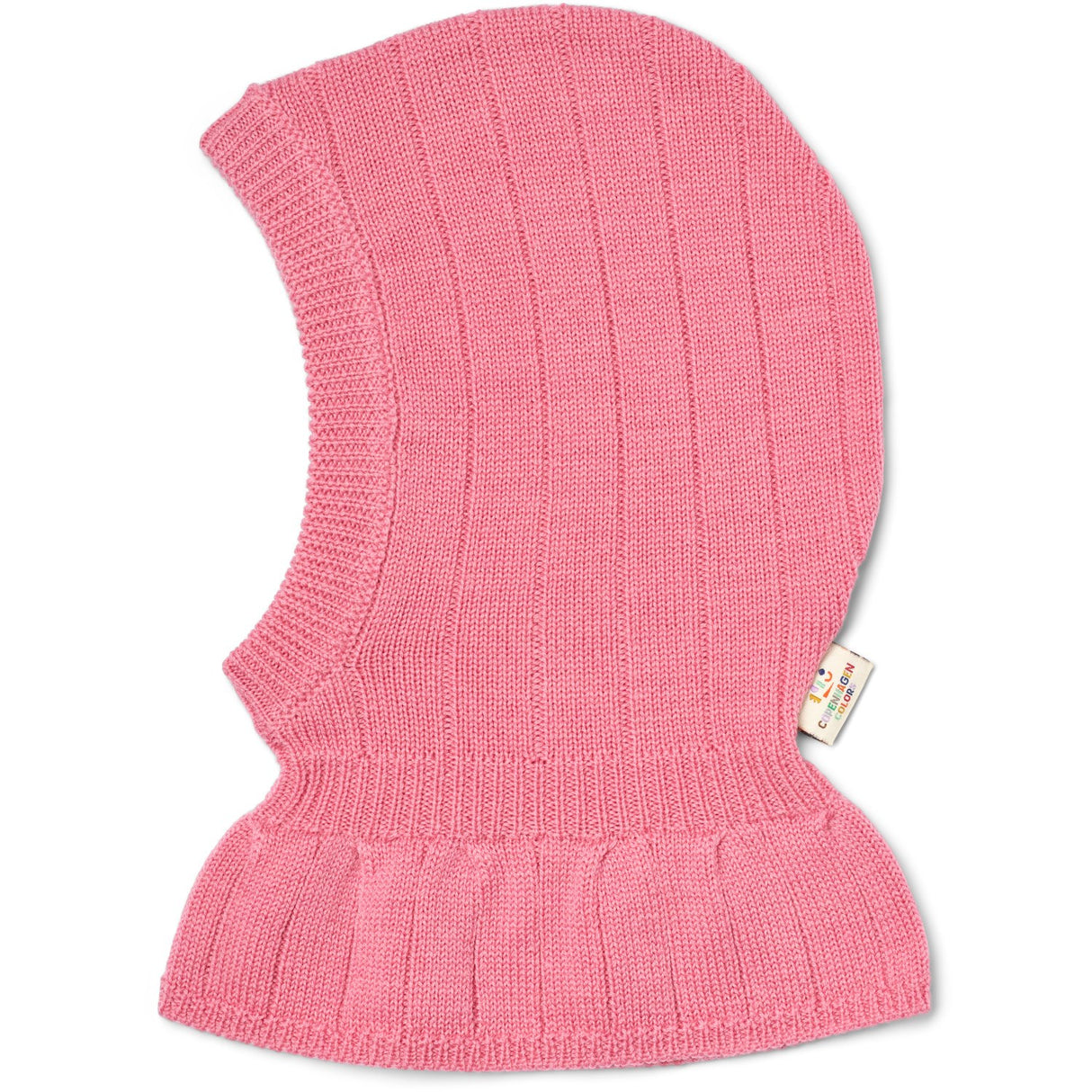 COPENHAGEN COLORS Blossom Pink Merino Rib Stickad Elefanthatt
