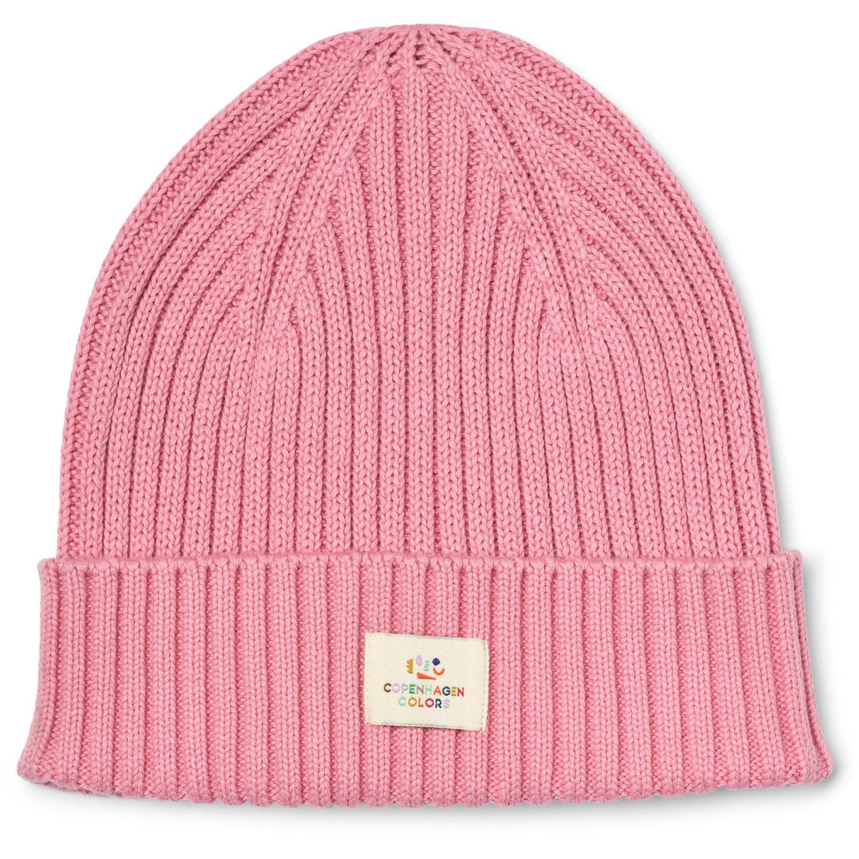 COPENHAGEN COLORS Blossom Pink Bomull Stickad Classic Beanie