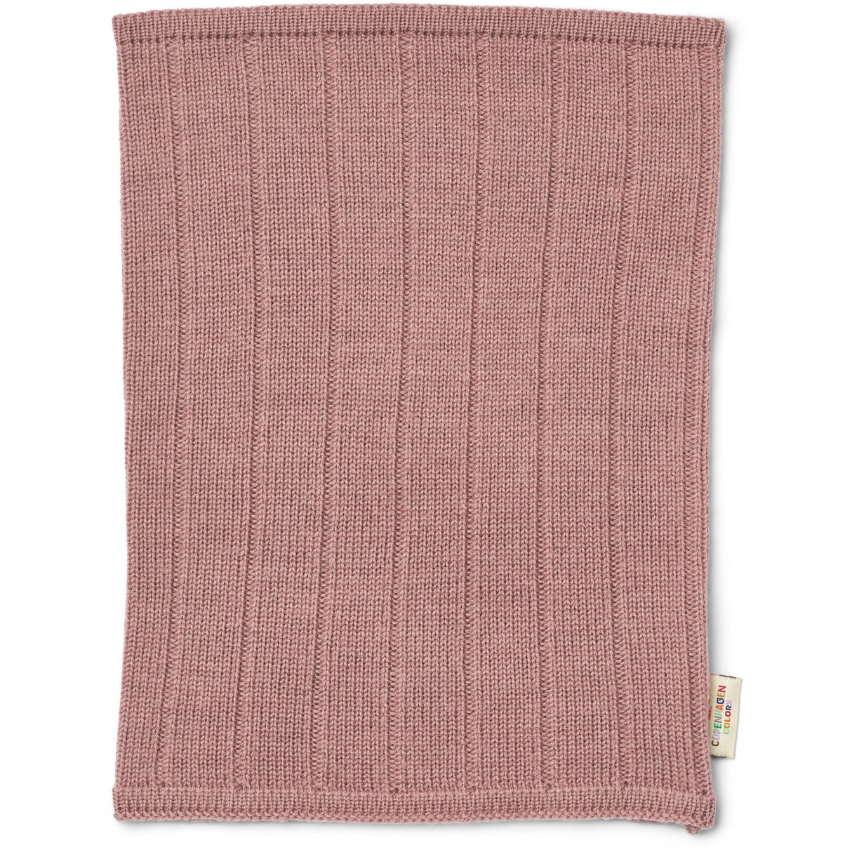 COPENHAGEN COLORS Winter Rose Rib Stickad Tube Halsduk I Merino Ull