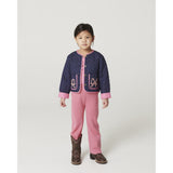COPENHAGEN COLORS Blossom Pink Merino Wide Rib Byxor