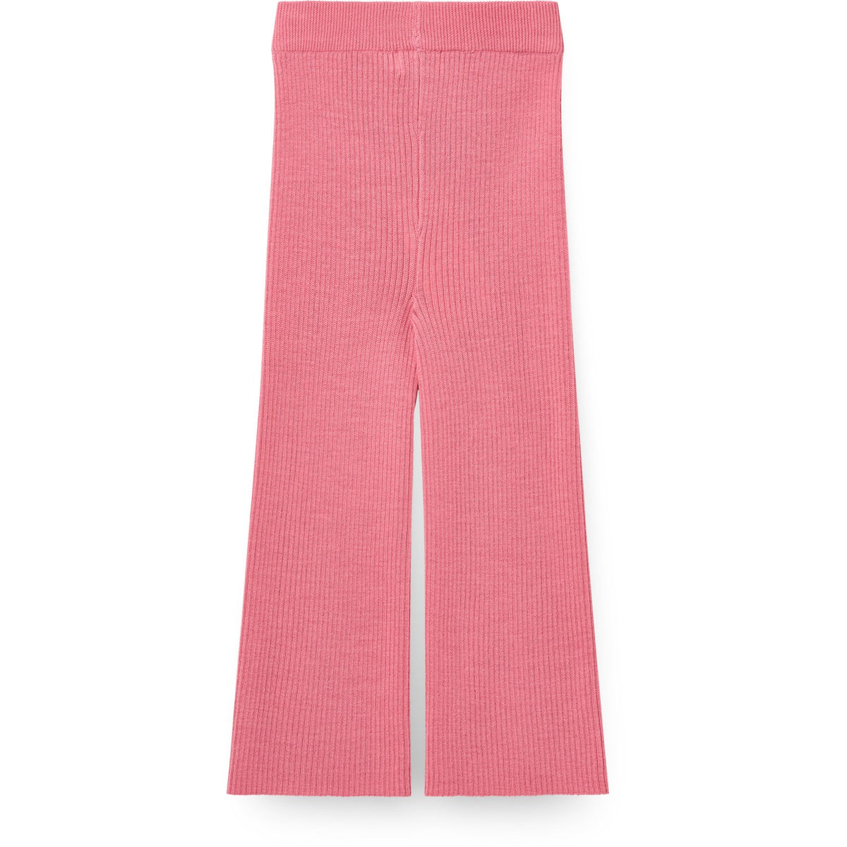 COPENHAGEN COLORS Blossom Pink Merino Wide Rib Byxor