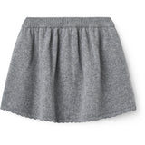 COPENHAGEN COLORS Grey Mel. Cashmere Kjol M/ Emb.