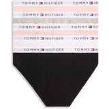 Tommy Hilfiger Grey Htr/ Pink/White/Black-Beige 5-Pack Bomull Bikini
