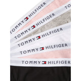 Tommy Hilfiger Grey Htr/ Pink/White/Black-Beige 5-Pack Bomull Bikini