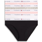 Tommy Hilfiger Grey Htr/ Pink/White/Black-Beige 5-Pack Bomull Bikini