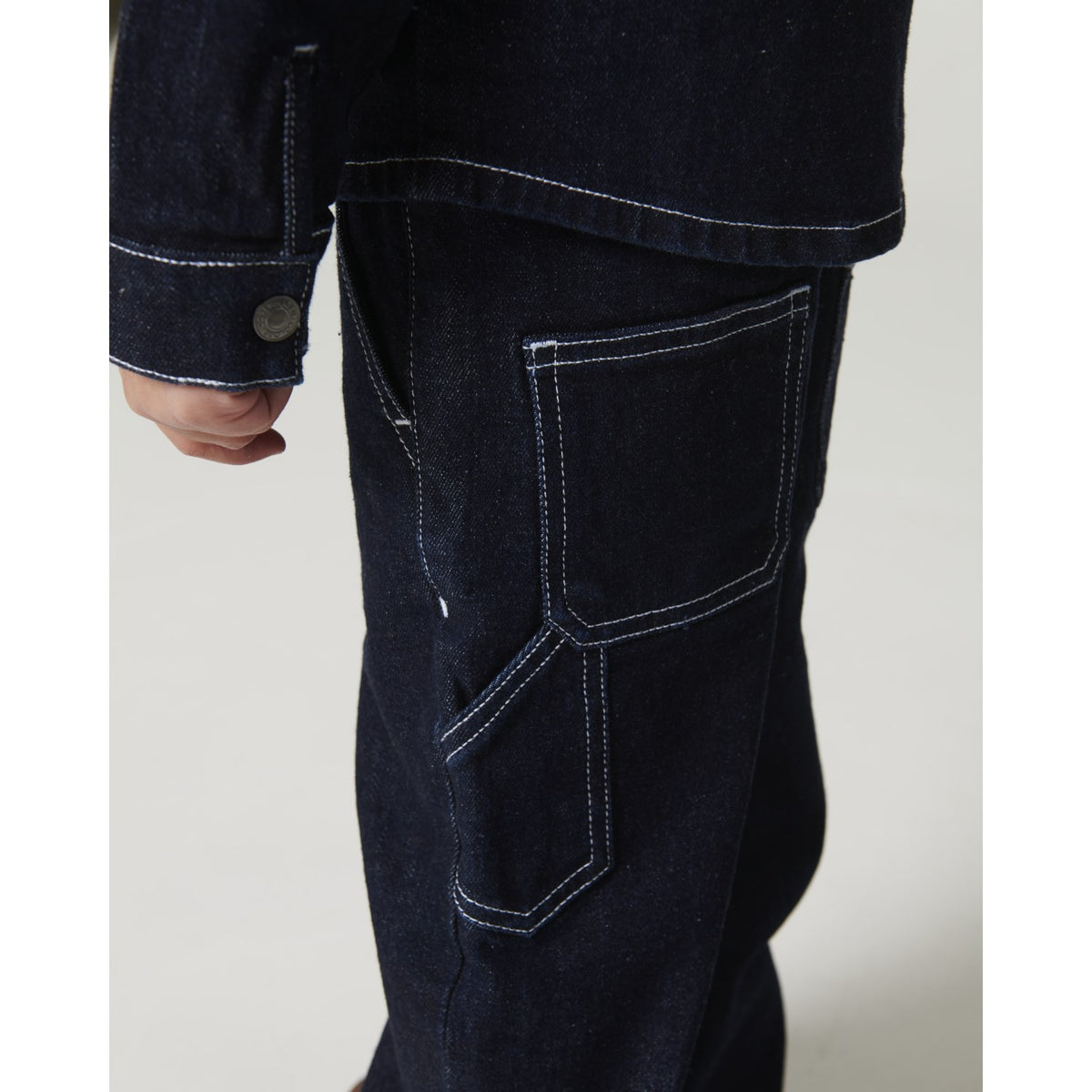 COPENHAGEN COLORS Raw Denim Denim Cargo Byxor
