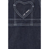 COPENHAGEN COLORS Raw Denim Organic Denim Spencer Klänning M/ Heart Lomme