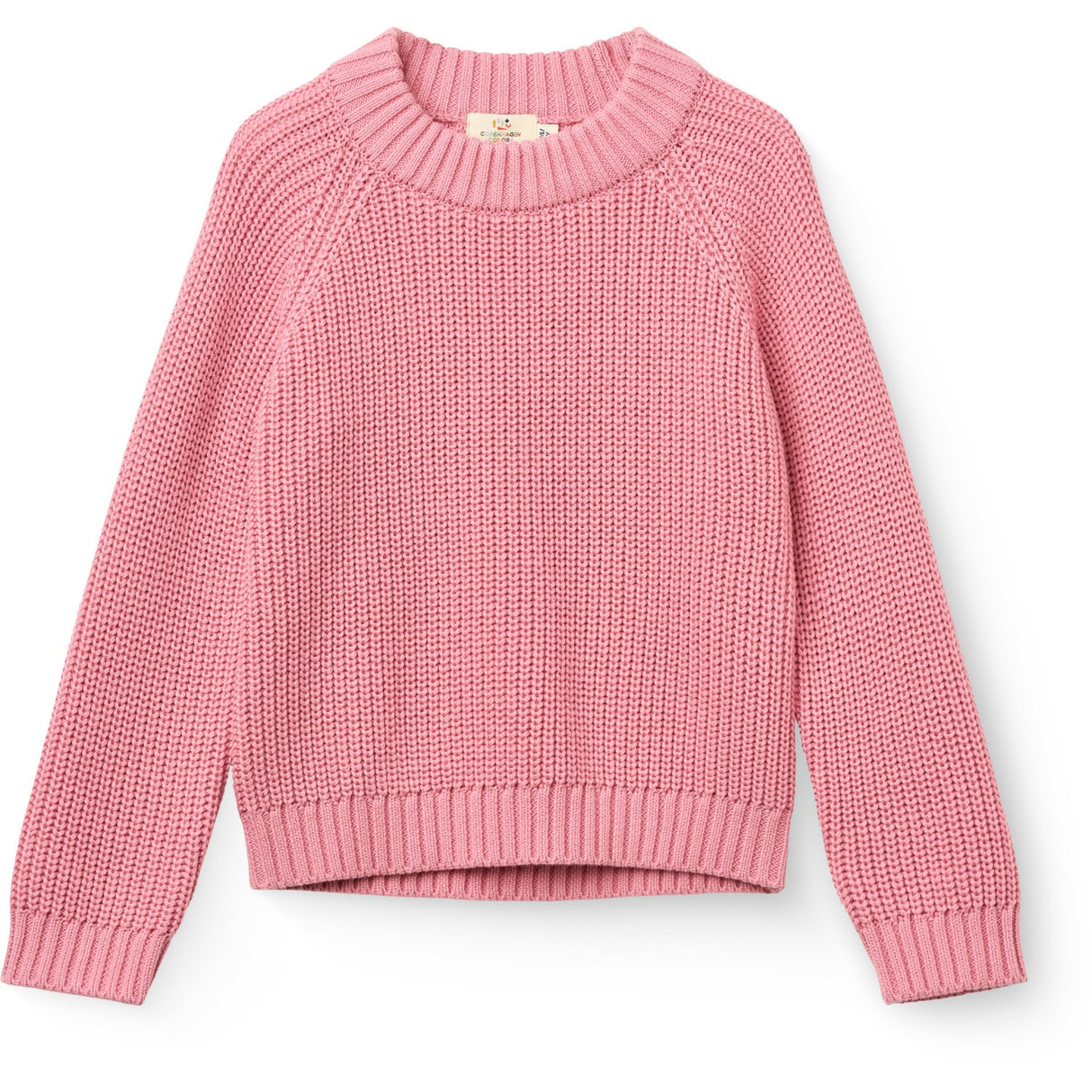 COPENHAGEN COLORS Blossom Pink Stickad Classic Rib Sweater