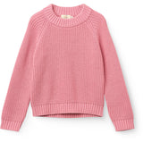 COPENHAGEN COLORS Blossom Pink Stickad Classic Rib Sweater