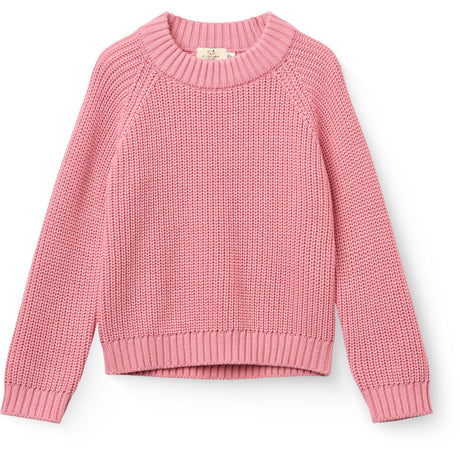 COPENHAGEN COLORS Blossom Pink Stickad Classic Rib Sweater