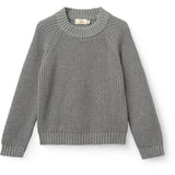 COPENHAGEN COLORS Grey Mel. Stickad Classic Rib Sweater