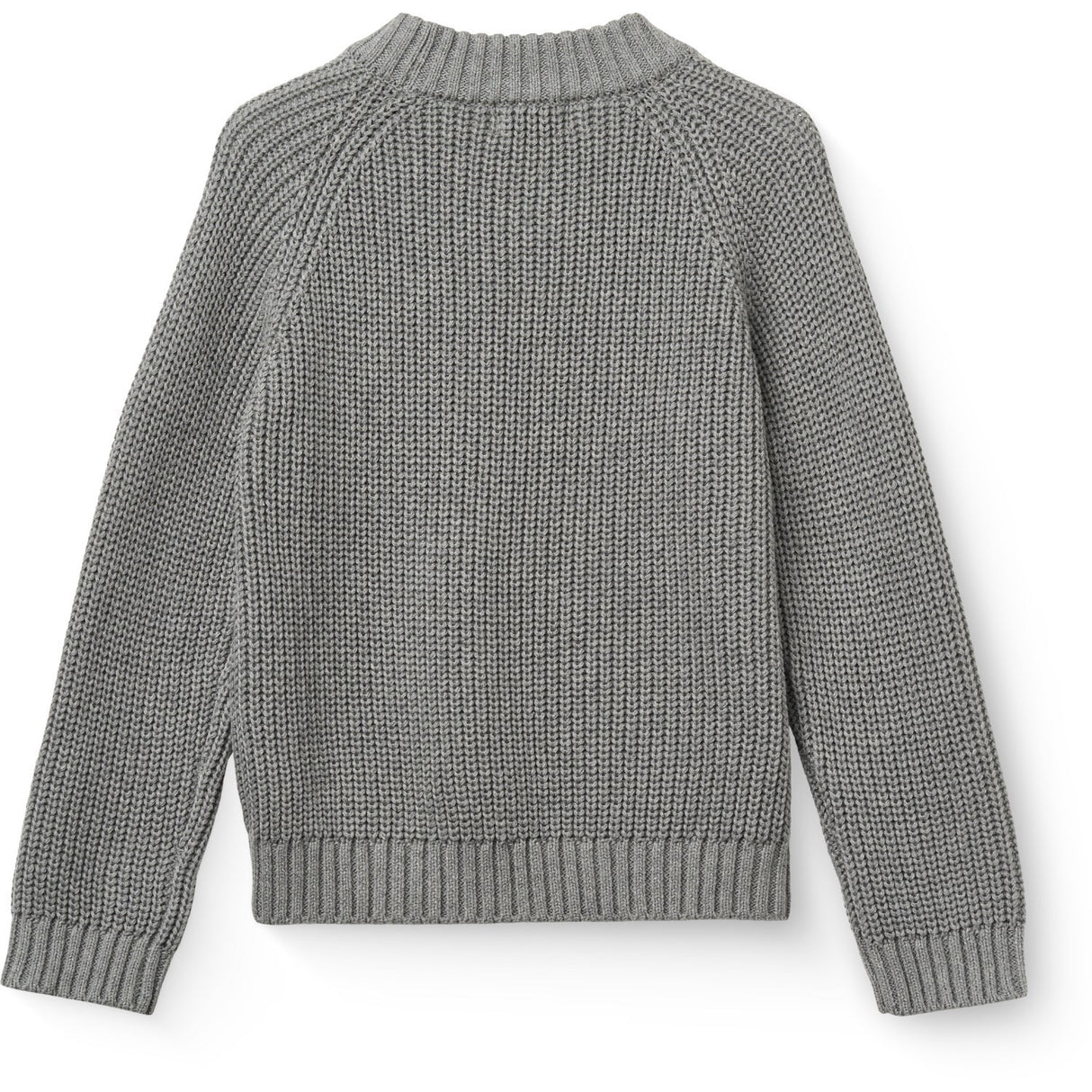 COPENHAGEN COLORS Grey Mel. Stickad Classic Rib Sweater