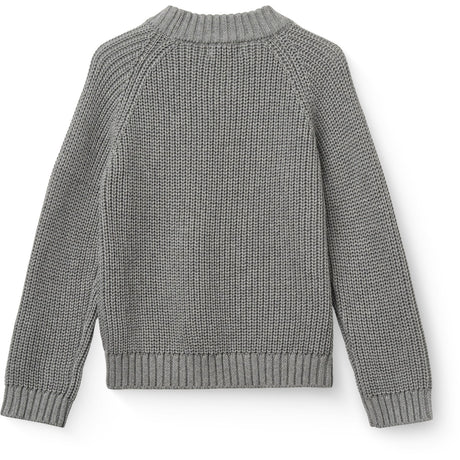 COPENHAGEN COLORS Grey Mel. Stickad Classic Rib Sweater