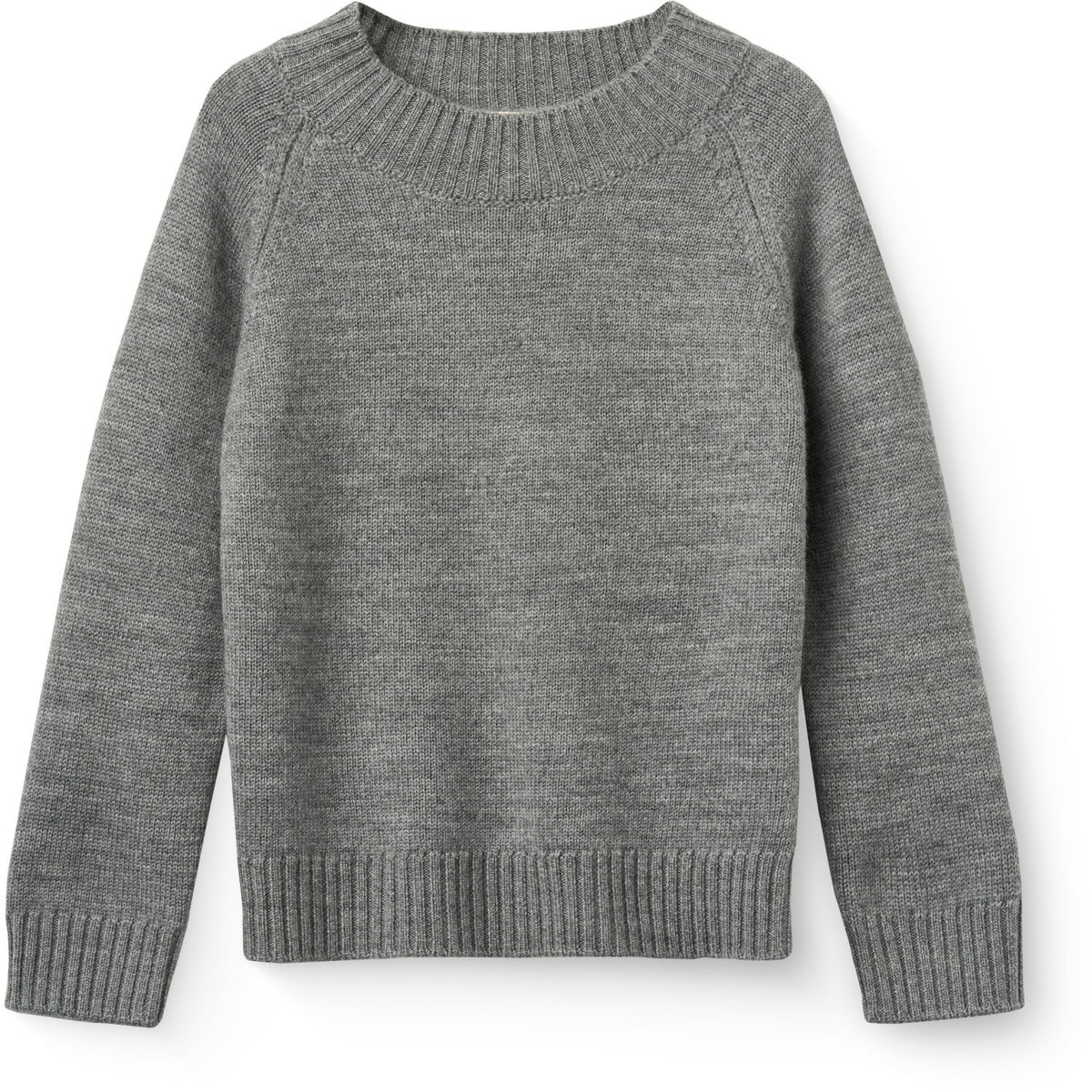 COPENHAGEN COLORS Grey Mel. Pull Över M/ Sköldpadda Neck
