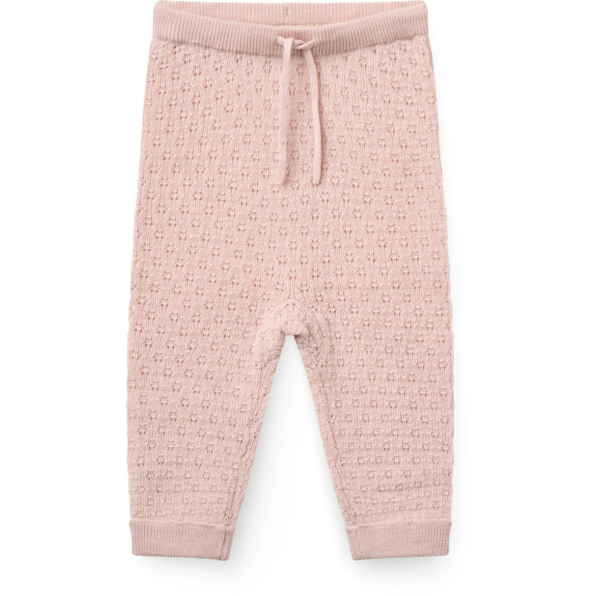 COPENHAGEN COLORS Soft Pink Merino Pattern Baby Leggings