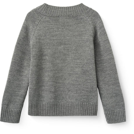 COPENHAGEN COLORS Grey Mel. Pull Över M/ Sköldpadda Neck