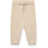 COPENHAGEN COLORS Pale Cream Melange Merino Pattern Baby Leggings