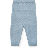 COPENHAGEN COLORS Dusty Blue Merino Pattern Baby Leggings
