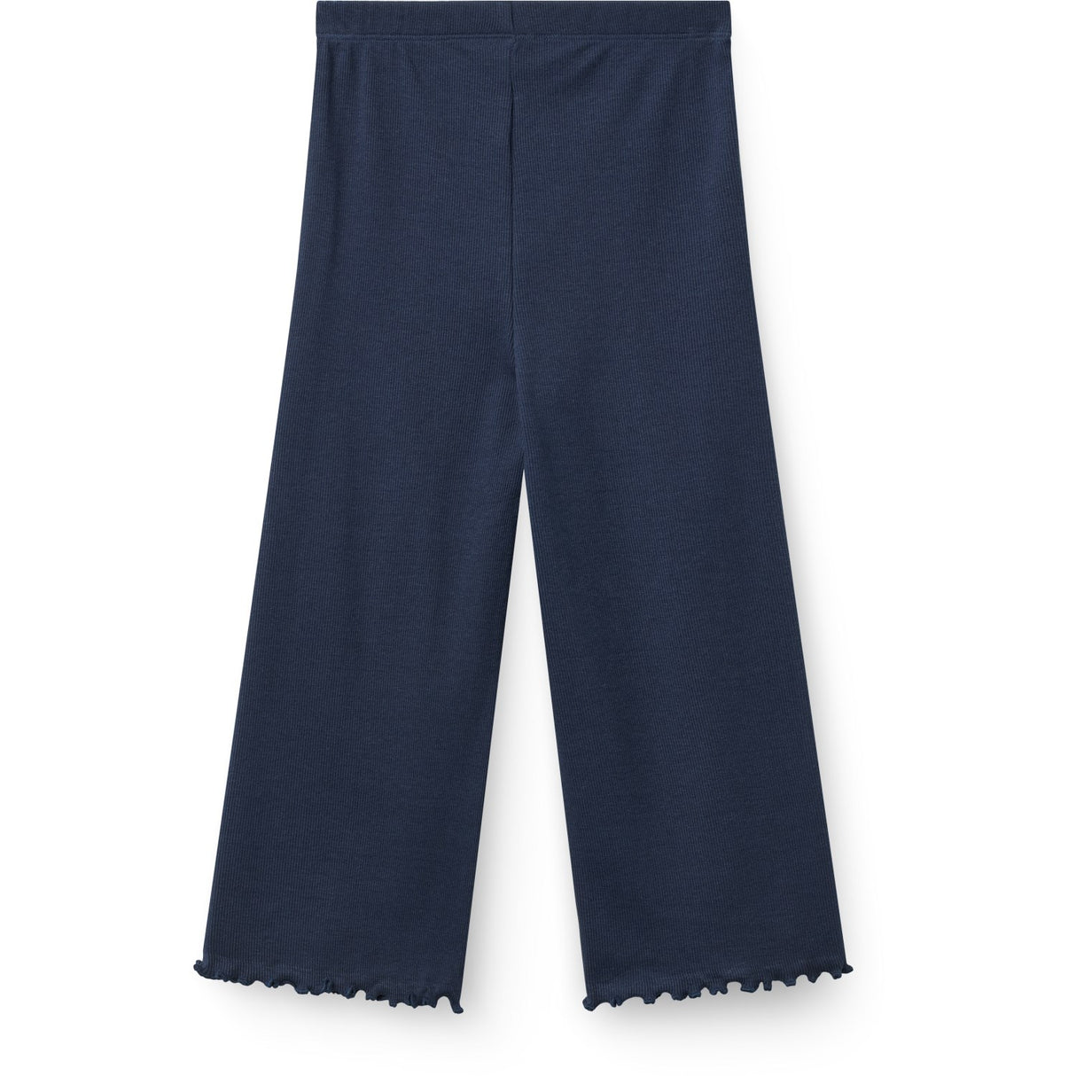 COPENHAGEN COLORS Navy Modal Rib Wide Byxor