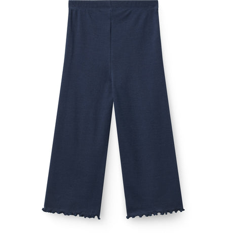 COPENHAGEN COLORS Navy Modal Rib Wide Byxor