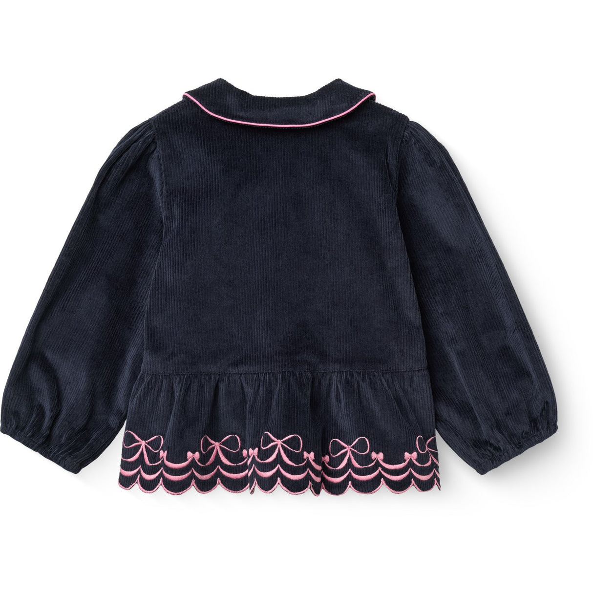 COPENHAGEN COLORS Navy Corduroy Blus M/ Emb.