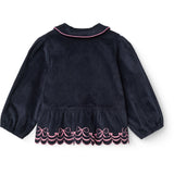 COPENHAGEN COLORS Navy Corduroy Blus M/ Emb.