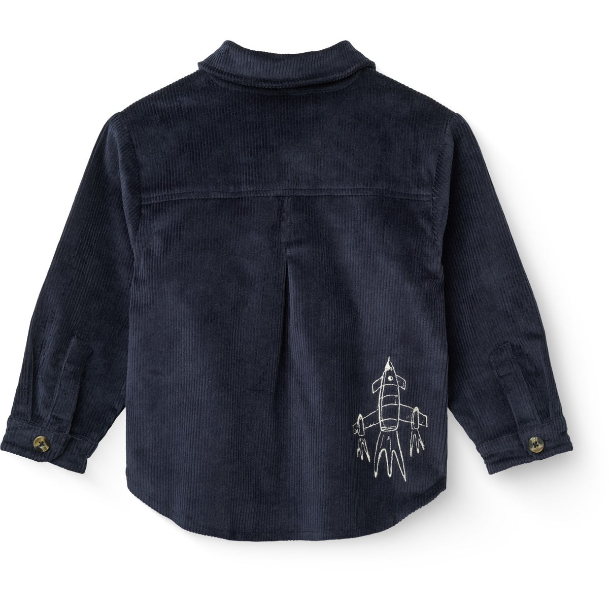 COPENHAGEN COLORS Navy Corduroy Overshirt M/ Emb.