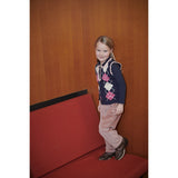 COPENHAGEN COLORS Navy/Soft Pink/Blossom Pink Comb. Argyle Väst M/ Deco