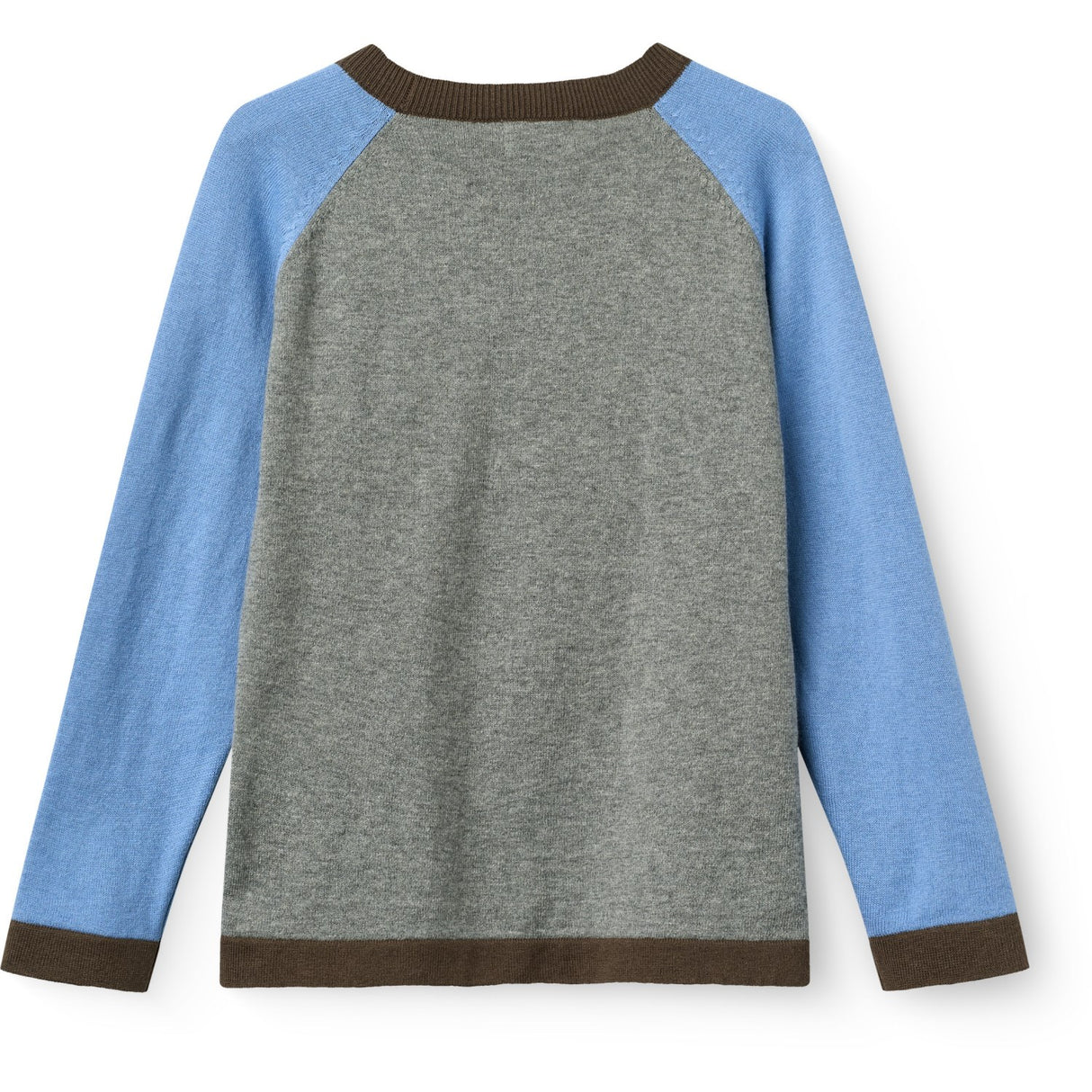 COPENHAGEN COLORS Grey Mel. Comb. Light Stickad Färg Block Blus