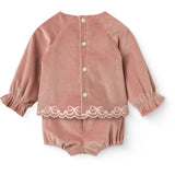 COPENHAGEN COLORS Winter Rose Corduroy Baby Sett M/ Emb.