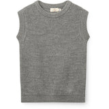 COPENHAGEN COLORS Grey Melange Merino Rib Väst