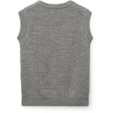 COPENHAGEN COLORS Grey Melange Merino Rib Väst