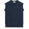 COPENHAGEN COLORS Navy Merino Rib Väst