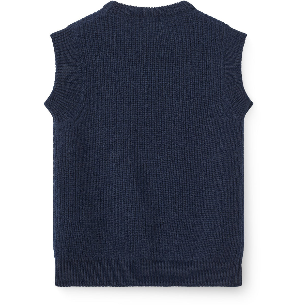 COPENHAGEN COLORS Navy Merino Rib Väst