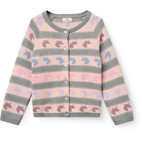COPENHAGEN COLORS Unicorn Enhjørning Pattern Cardigan