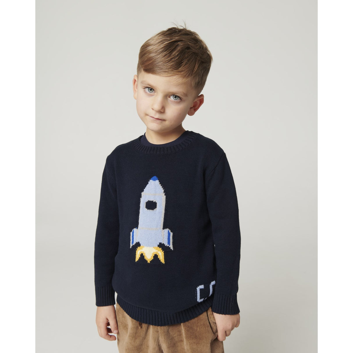 COPENHAGEN COLORS Navy Rocket Comb. Sweater M/ Icon