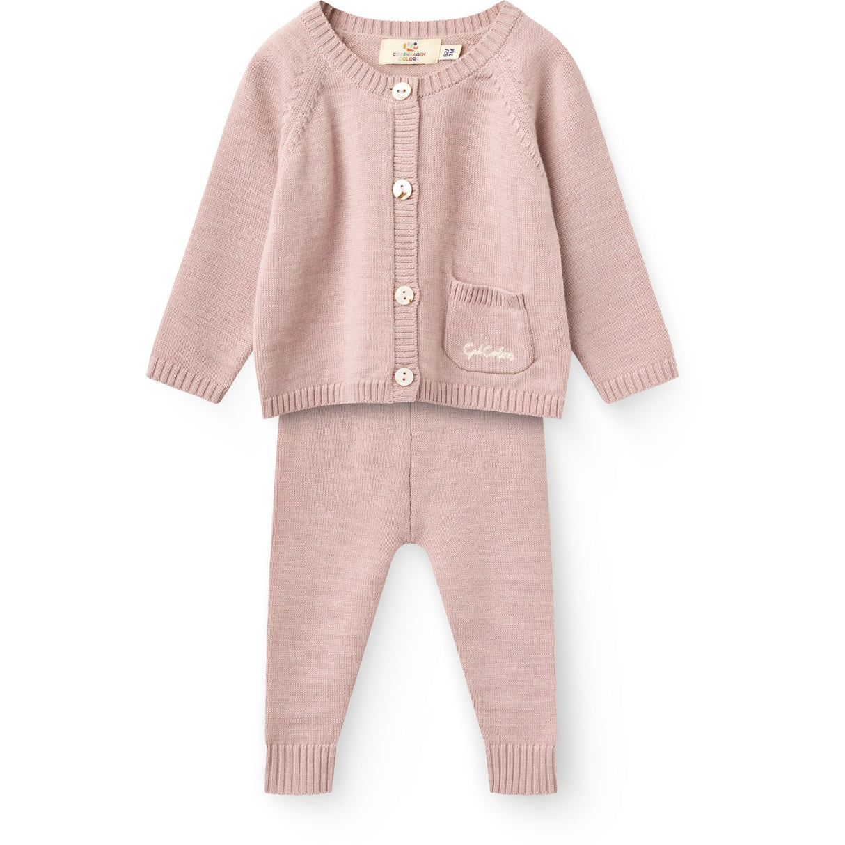 COPENHAGEN COLORS Soft Pink Classic Merino Baby Sett