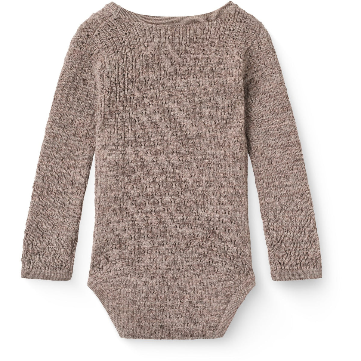 COPENHAGEN COLORS Natural Melange Stickad Pointelle Baby Cross-Over