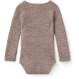 COPENHAGEN COLORS Natural Melange Stickad Pointelle Baby Cross-Over