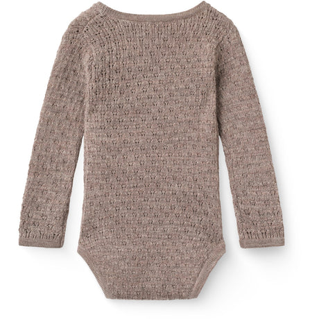 COPENHAGEN COLORS Natural Melange Stickad Pointelle Baby Cross-Over