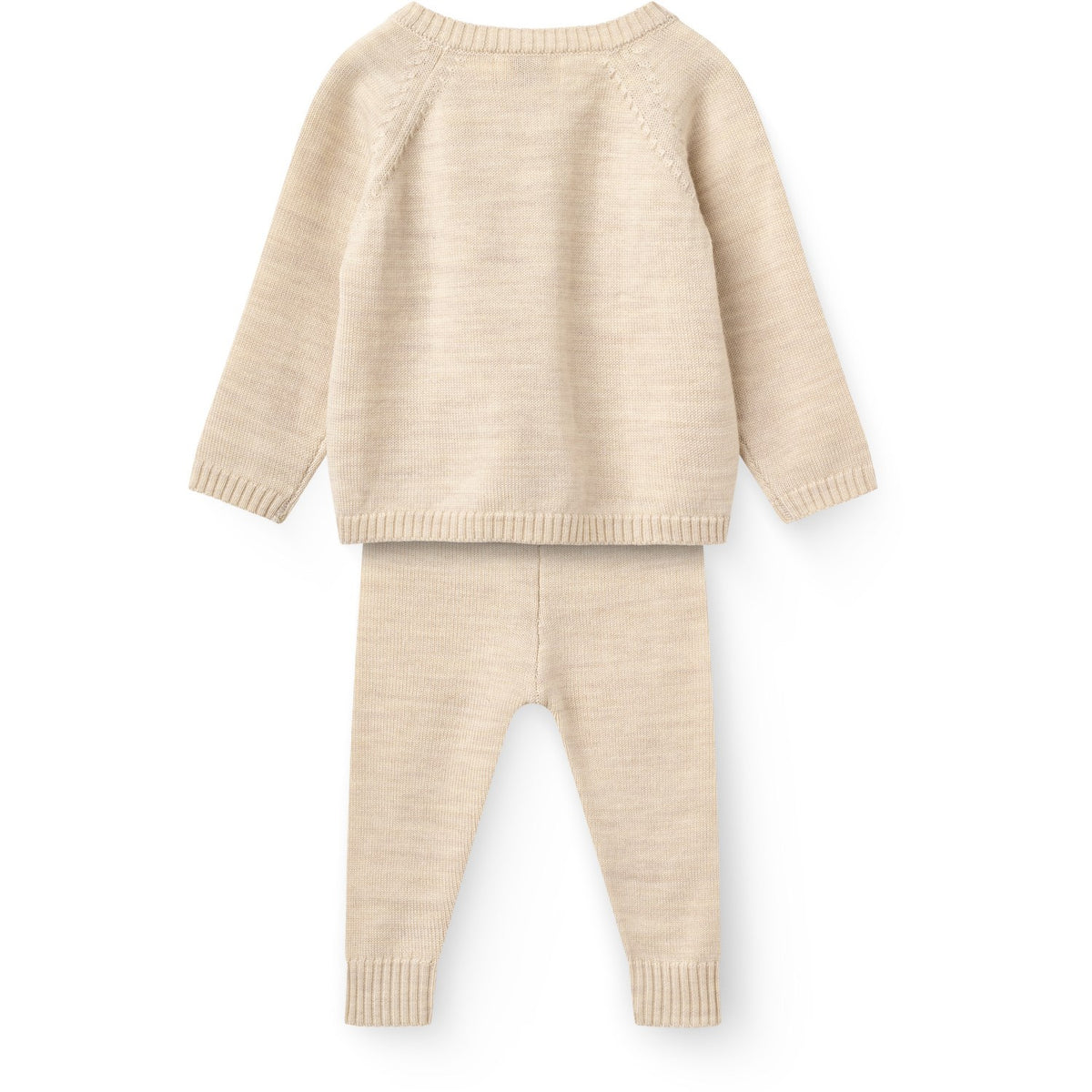 COPENHAGEN COLORS Pale Cream Melange Classic Merino Baby Sett