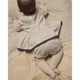 COPENHAGEN COLORS Sand Flower Print Twill Aop Baby Sett Blus & Bloomers