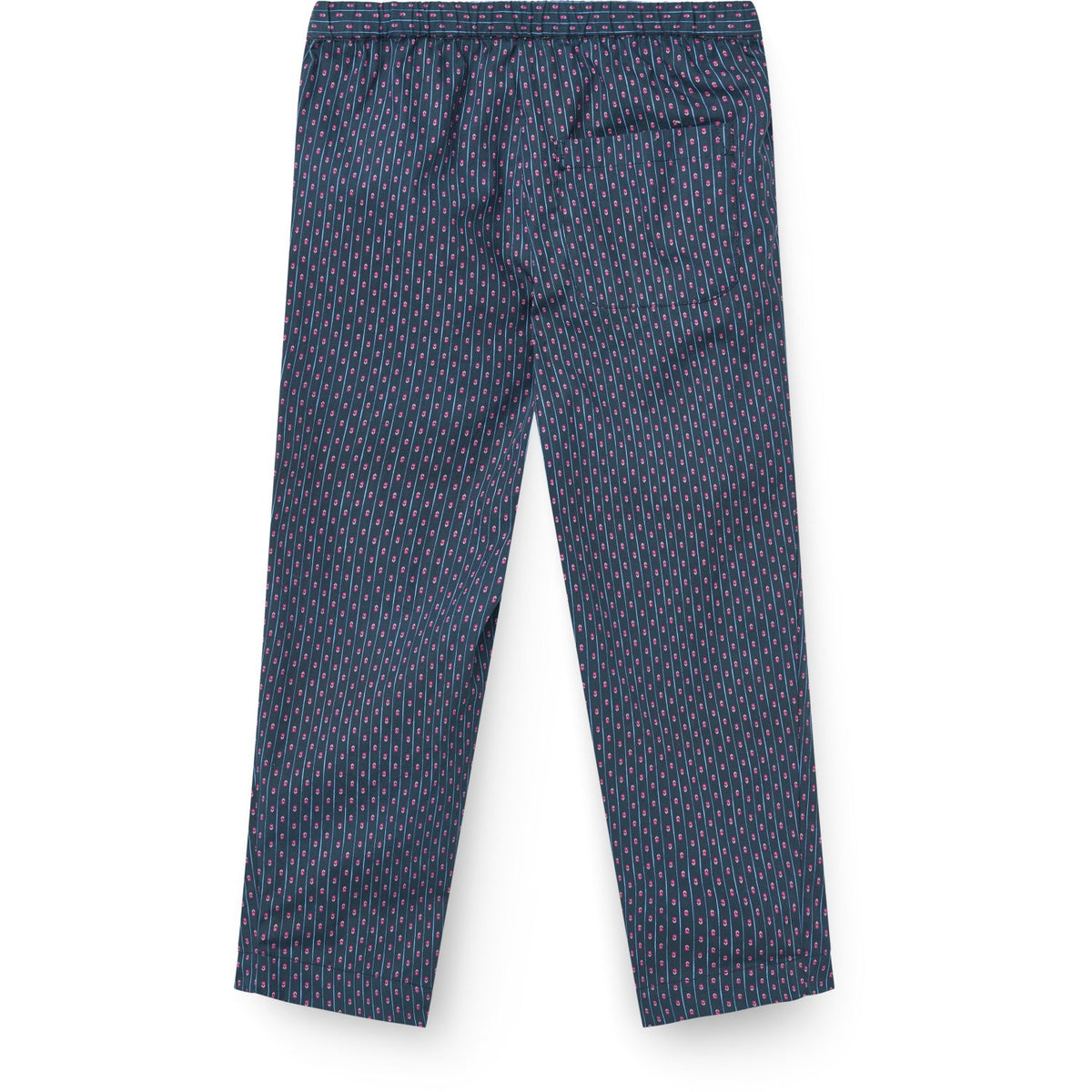 COPENHAGEN COLORS Navy Flower Aop Printed Navy Flower Byxor