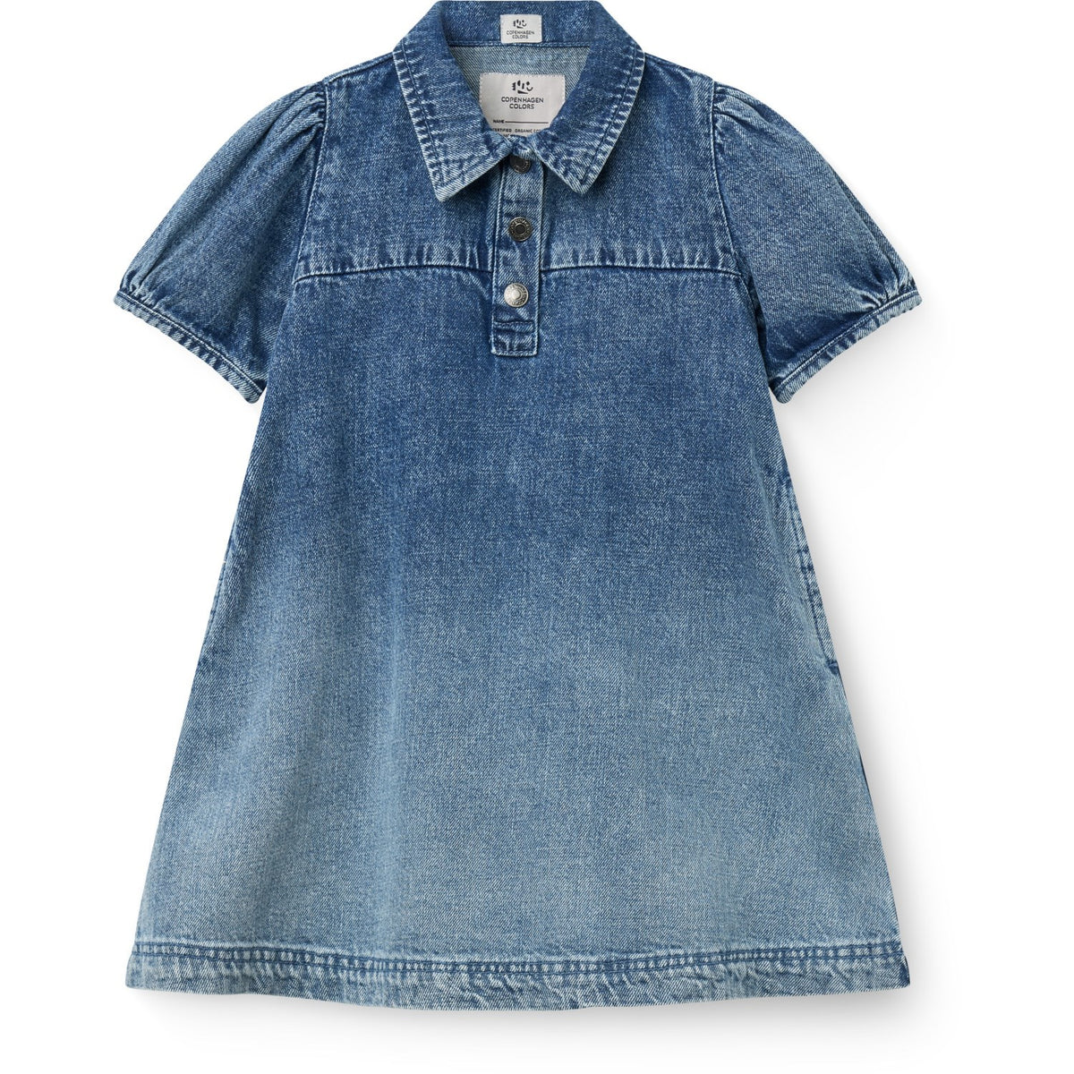 COPENHAGEN COLORS Block Spray Denim Klänning M/ Block Spray