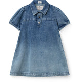 COPENHAGEN COLORS Block Spray Denim Klänning M/ Block Spray