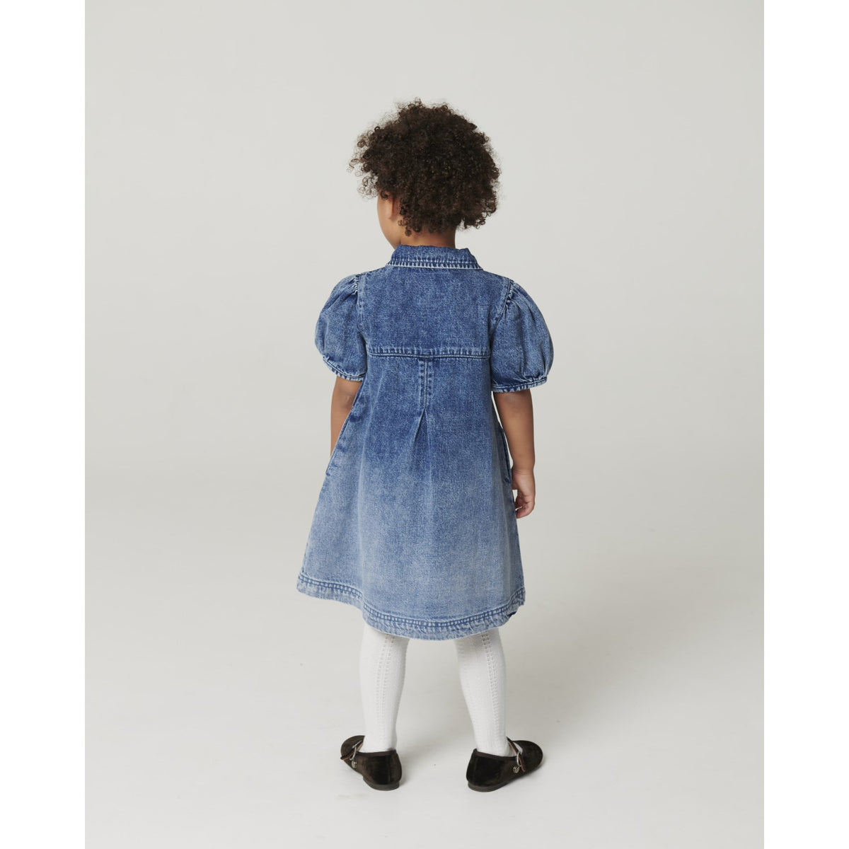 COPENHAGEN COLORS Block Spray Denim Klänning M/ Block Spray